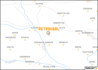 map of Petrovdol