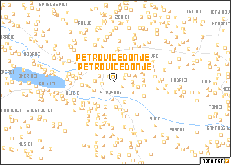 map of Petrovice Donje