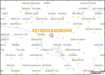 map of Petrovice u Karviné