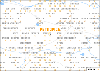 map of Petrovice