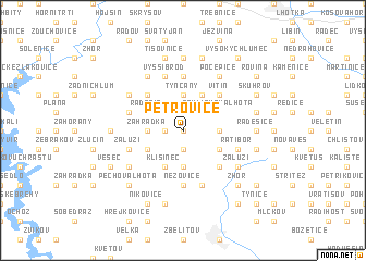 map of Petrovice