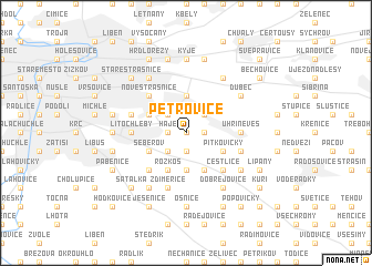 map of Petrovice