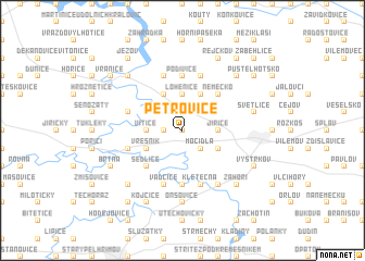 map of Petrovice