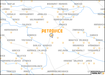 map of Petrovice