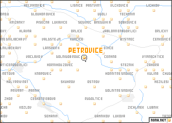 map of Petrovice