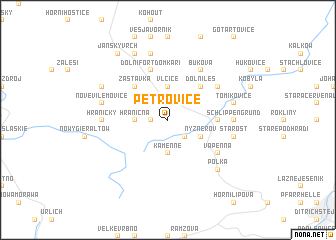 map of Petrovice