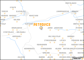 map of Petrovice