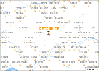 map of Petrovice