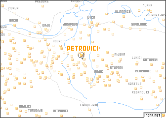 map of Petrovići