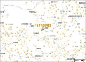 map of Petrovići