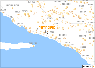 map of Petrovići