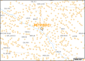 map of Petrovići