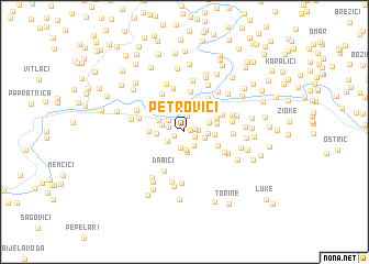 map of Petrovići