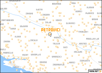 map of Petrovići