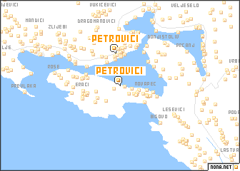 map of Petrovići