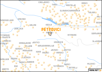 map of Petrovići