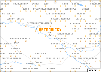 map of Petrovičky