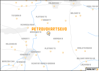 map of Petrovo-Kartsevo