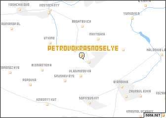 map of Petrovo-Krasnoselʼye