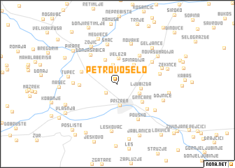 map of Petrovo Selo