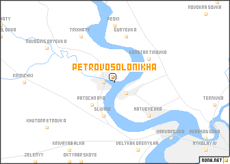 map of Petrovo-Solonikha