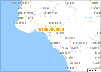 map of Petrovoúnion