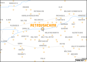 map of Petrovshchina