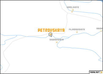 map of Petrovskaya