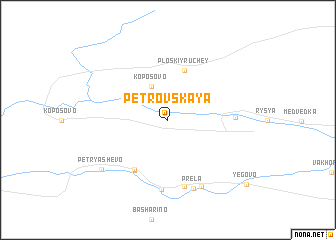 map of Petrovskaya