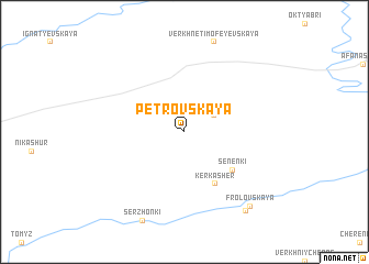 map of Petrovskaya