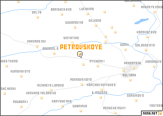 map of Petrovskoye