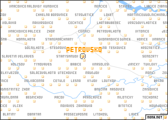 map of Petrovsko