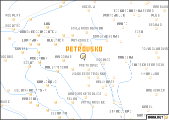 map of Petrovsko