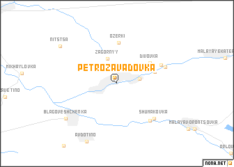 map of Petrozavadovka