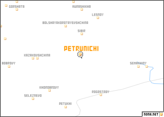 map of Petrunichi