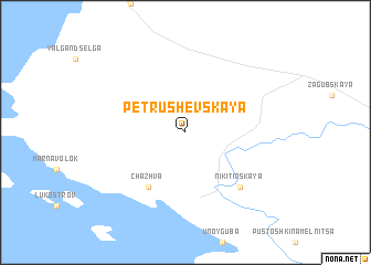 map of Petrushevskaya