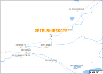 map of Petrushinskoye