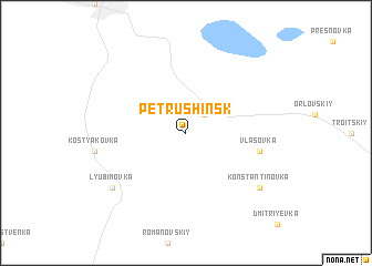 map of Petrushinsk