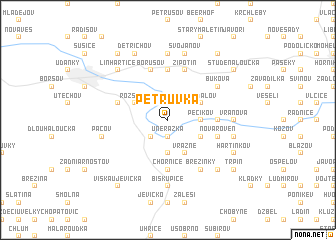 map of Petrŭvka