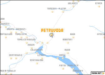 map of Petru Vodă