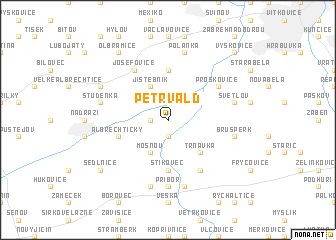 map of Petřvald