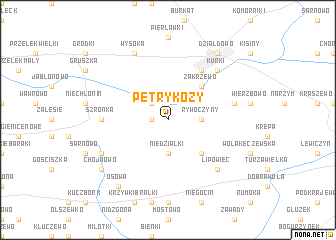 map of Petrykozy