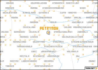 map of Petrynów