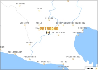 map of Petsádha