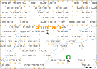 map of Pettenbrunn