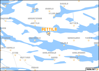 map of Pettilä