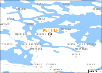 map of Pettilä