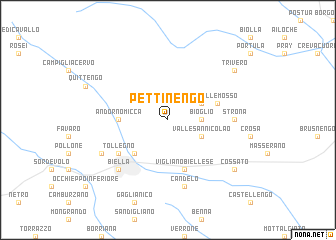 map of Pettinengo