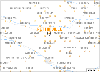 map of Pettonville