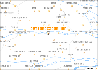 map of Pettorazza Grimani